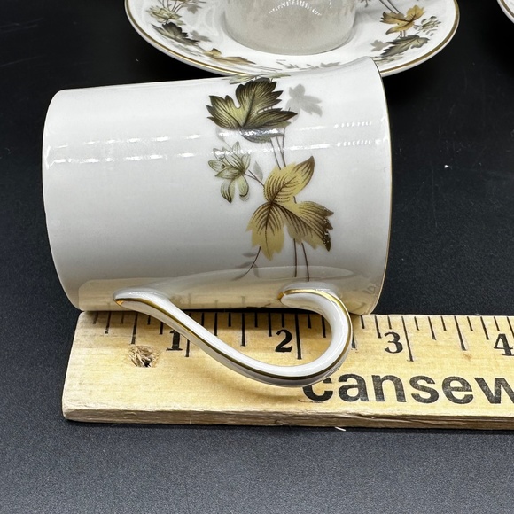 Royal Doulton Larchmont Demitasse Coffee Sets(6) England Translucent China - Picture 6 of 7